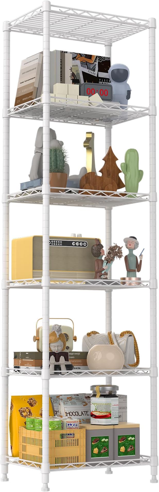 REGILLER 6 Wire Shelving Steel Storage Rack Adjustable Unit Shelves - Image 9