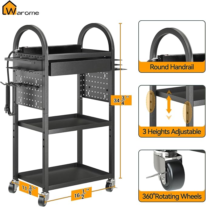 Warome Power Tool Organizer Cart - Image 6