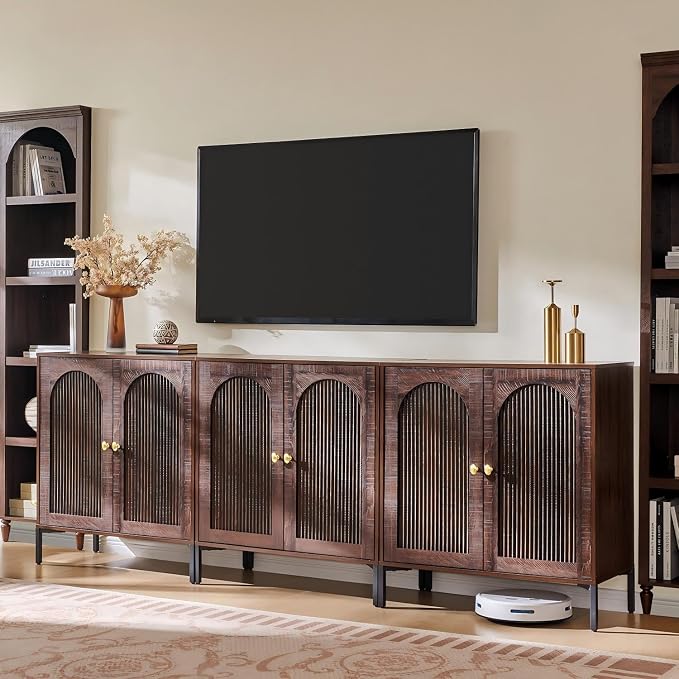 IFGET 92.63" W Modern Arched Sideboard Buffet Cabinet - Image 8