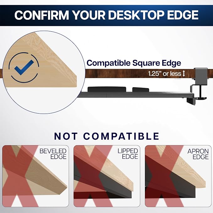 VIVO Large Keyboard Tray Under Desk Pull Out - Image 9