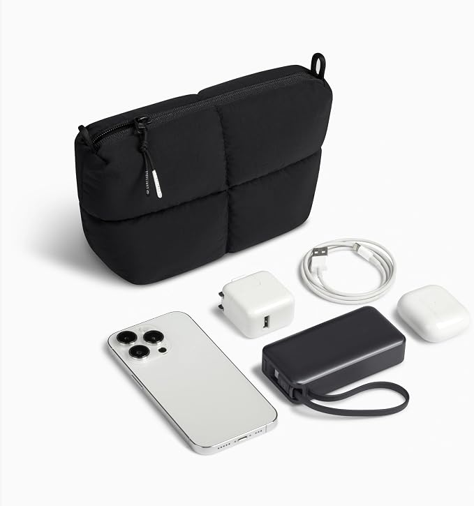 Comfyable Puffy Electronics Organizer Travel Case, Cute Tech Pouch - Image 6