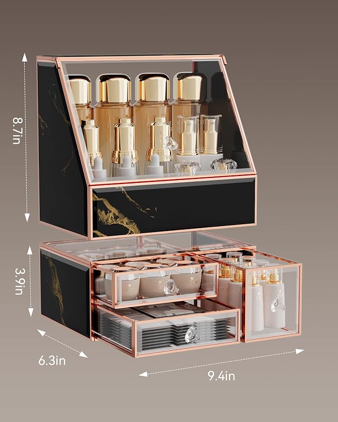 Makeup Organizer for Vanity, Skincare Holder for Bathroom Countertop, Cosmetic - Image 6