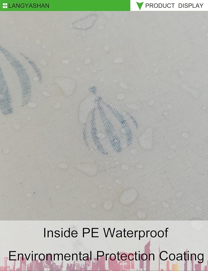 LANGYASHAN Laundry Basket Canvas Fabric Collapsible Organizer Basket - Image 8