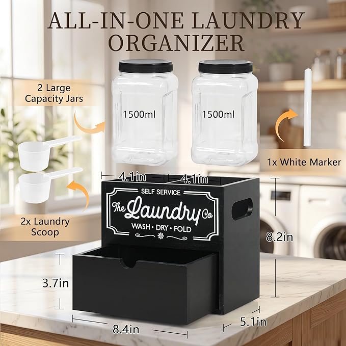 Laundry Pods Container and Dryer Sheet Holder - Image 8