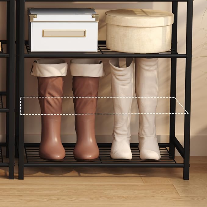 HOMEFORT 5 Tiers Shoe Rack Organizer, Shoe Rack - Image 9