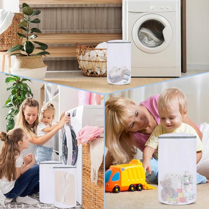 Vivifying Shoe Washing Machine Bag, 2 Pack Honeycomb Mesh Laundry Bag - Image 7