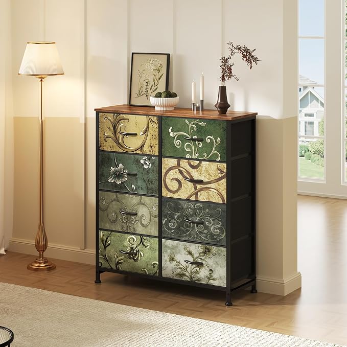 Sweetcrispy 8 Drawer Dresser for Bedroom, Organizer Storage Drawers | Fabric - Image 7