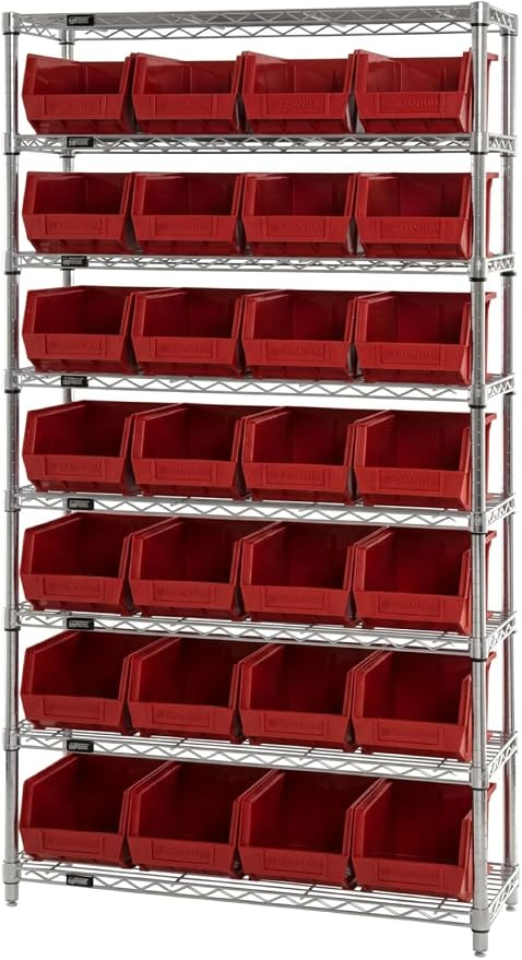 Quantum Storage QUS238 Heavy-Duty Stackable Plastic Storage Bins - Image 5