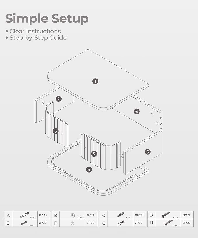 SUMGAR Floating Nightstand White Bedside Table Wall Mounted - Image 9