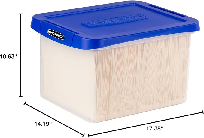 Bankers Box Heavy-Duty Plastic File Box, Letter/Legal | Protect letter/legal - Image 8