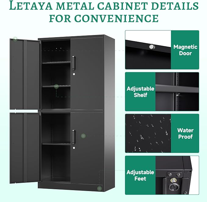 Letaya Metal Storage Cabinet - Image 7