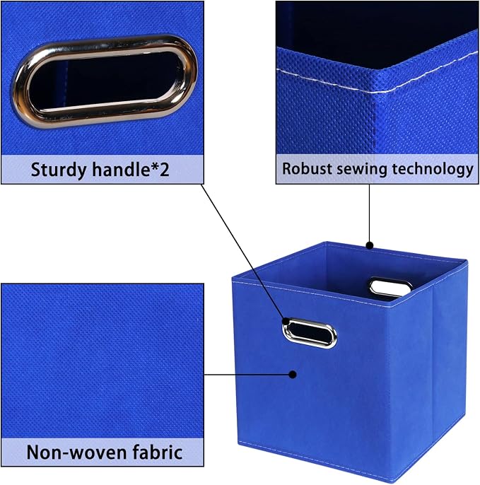 Fabric storage bins Cubes, Fabric Cube Organizer - Image 7