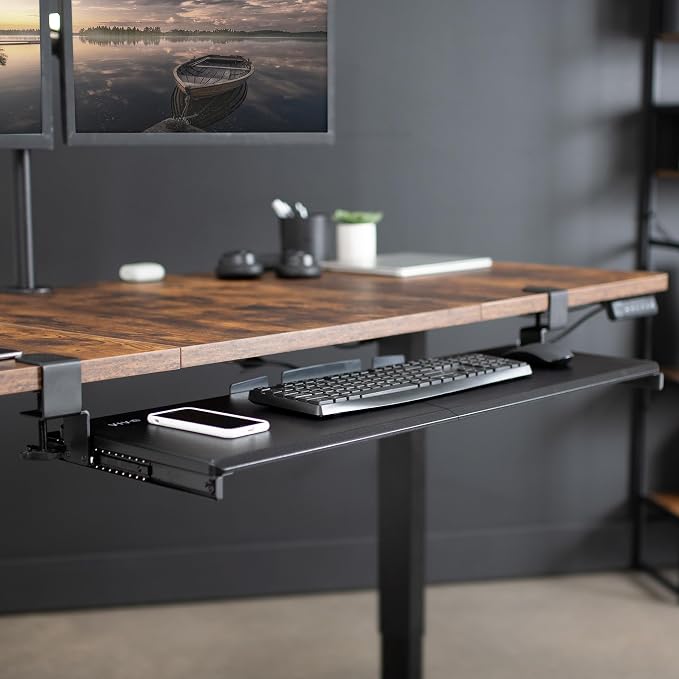 VIVO Black Extra Large 34 x 11 in Under Desk Keyboard Tray, MOUNT-KB15EB | - Image 9