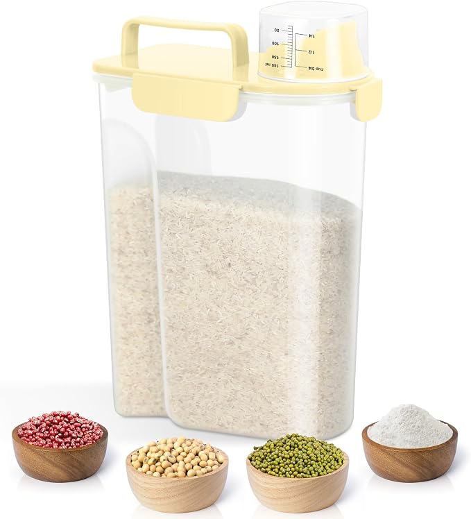 TBMax Airtight Rice Container 10 Lbs, Cereal Dispenser, Travel Pet Cat Dog Food - Image 7