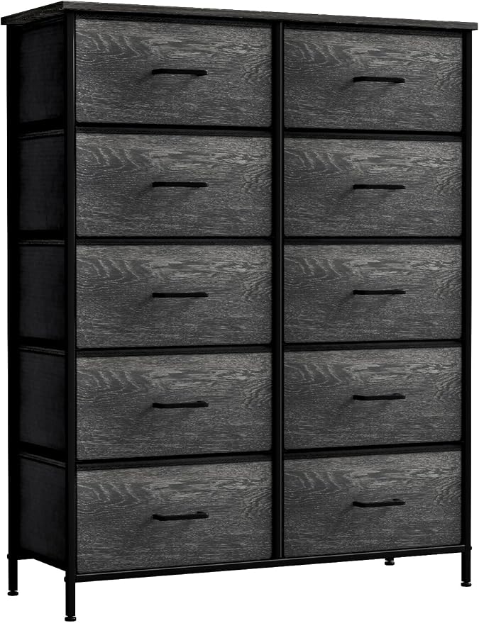 Sorbus Dresser with 10 Faux Wood Drawers - Image 6