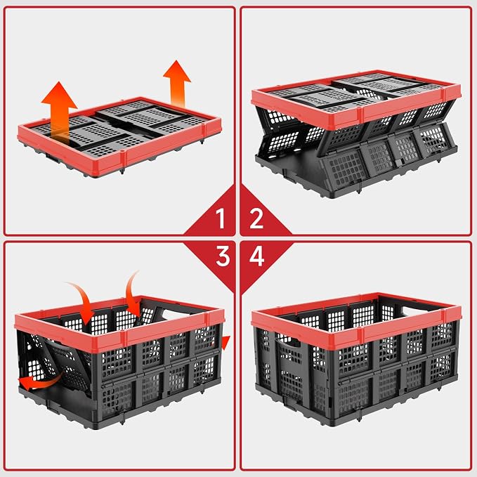 TOLRET 49L Collapsible Crate, Milk Crate - Image 7