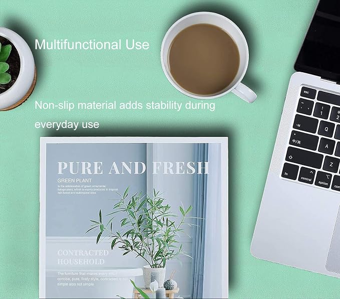 SUJAYU Dual Sided PU Leather Desk Pad, Mouse Pad, Office Desk Mat, Non-Slip - Image 6