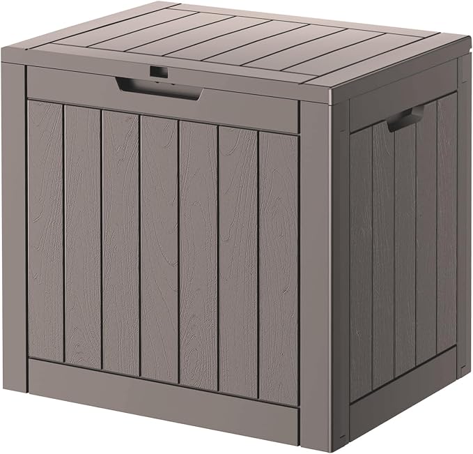 32 Gallon Deck Box Lockable Resin Indoor Outdoor Storage Box waterproof Outdoor - Image 8