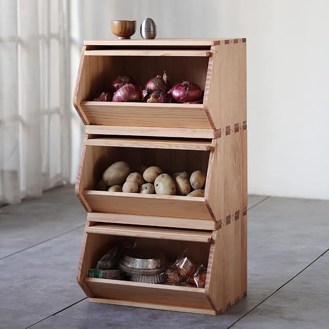 Stackable Solid Wood Storage Chests, Hall Entryway Cabinet, Modular Wooden - Image 5