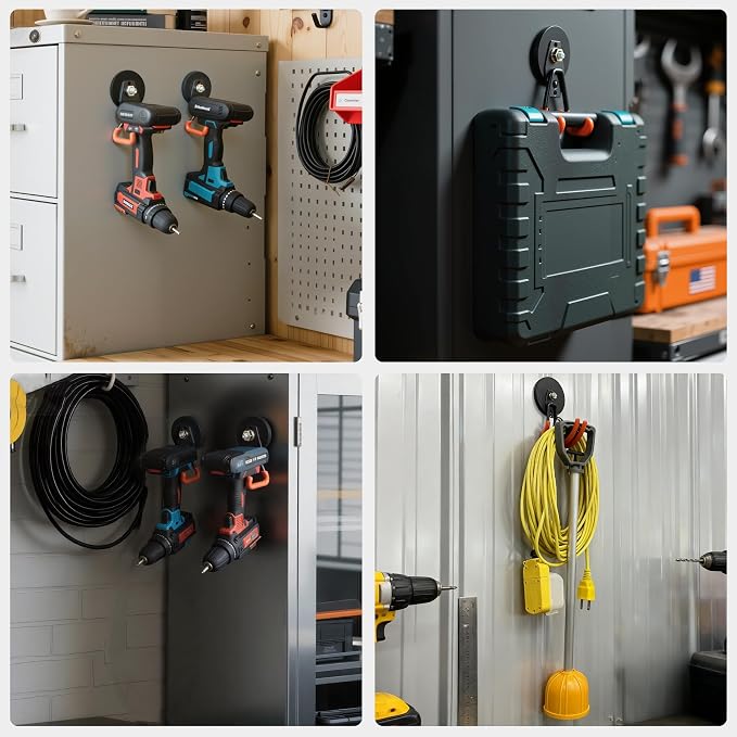 MUTUACTOR Updated Magnetic Hooks Heavy Duty, 20lbs Anti-Scratch Strong Garage - Image 7