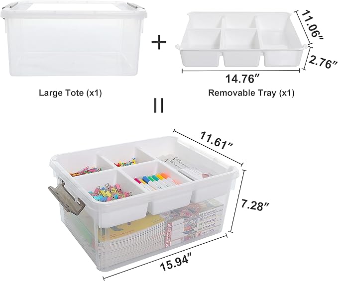 Citylife 17 QT Plastic Storage Box - Image 9