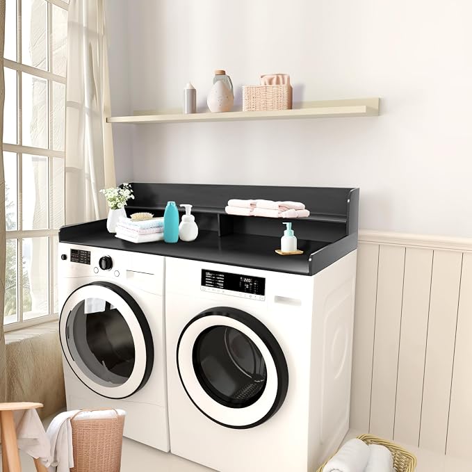 2-Tier Washer and Dryer Countertop Shelf, Laundry Room Storage & Organization - Image 7