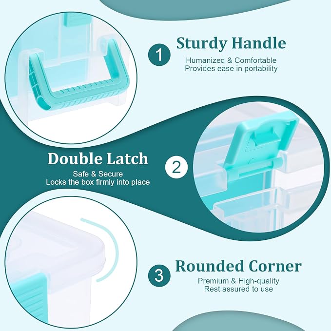 BTSKY Clear Plastic Dividing Storage Box - Image 9