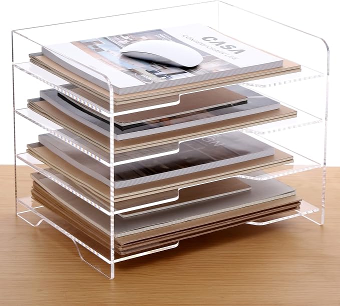SANRUI Acrylic Paper Organizer Letter Tray - Image 9