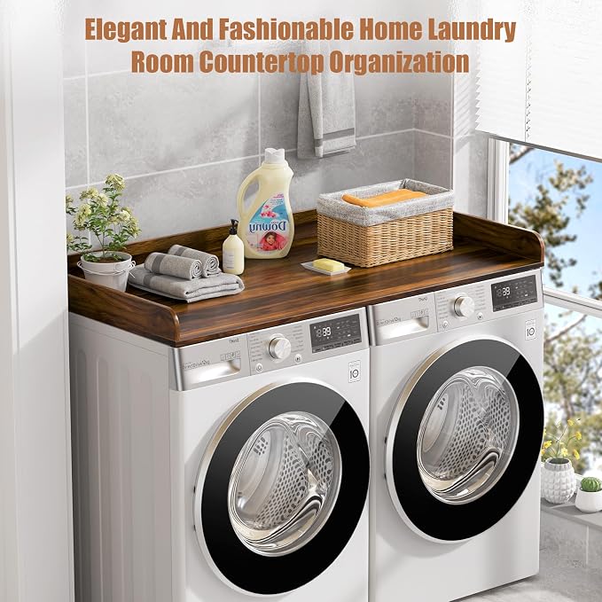 Washer Dryer Countertop, 27.5" D x 54" W Washer and Dryer Topper Covers - Image 7