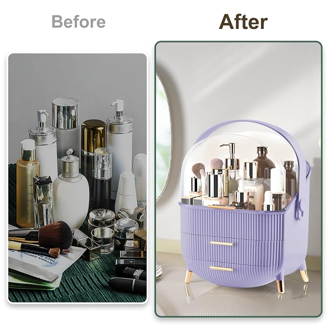 Makeup Organizer for Vanity, Make up Organizers and Storage, Cosmetics Skincare - Image 7