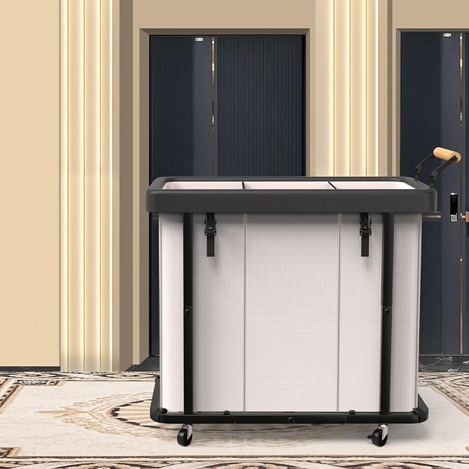 230L Extra Large Fashion Laundry Sorter 3 Section - Image 7