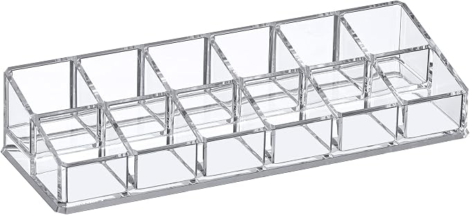 Amazing Abby - Glamour - 12-Slot Acrylic Nail Polish Organizer, Lipstick Holder - Image 4