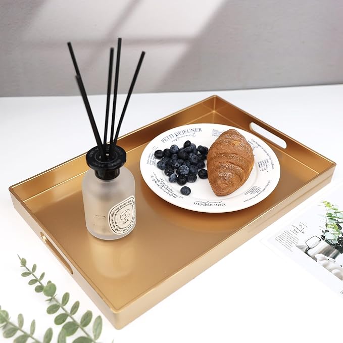Spsyrine Gold Decorative Serving Tray - Image 7