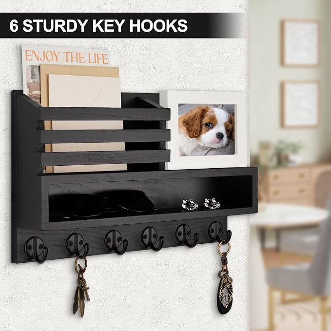 Key and Mail Holder Wall Mount, Key Hanger - Image 8
