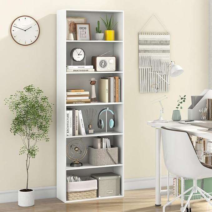 Giantex 6-Tier Bookcase, Freestanding Storage Organizer w/Open Shelves - Image 9