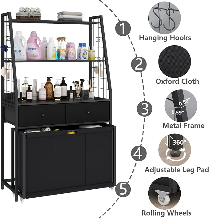 Laundry Hamper Laundry Basket - Image 9