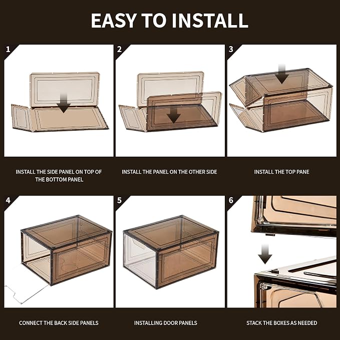 Shoe Boxes Shoe Storage Boxes Display Boxes - Image 8
