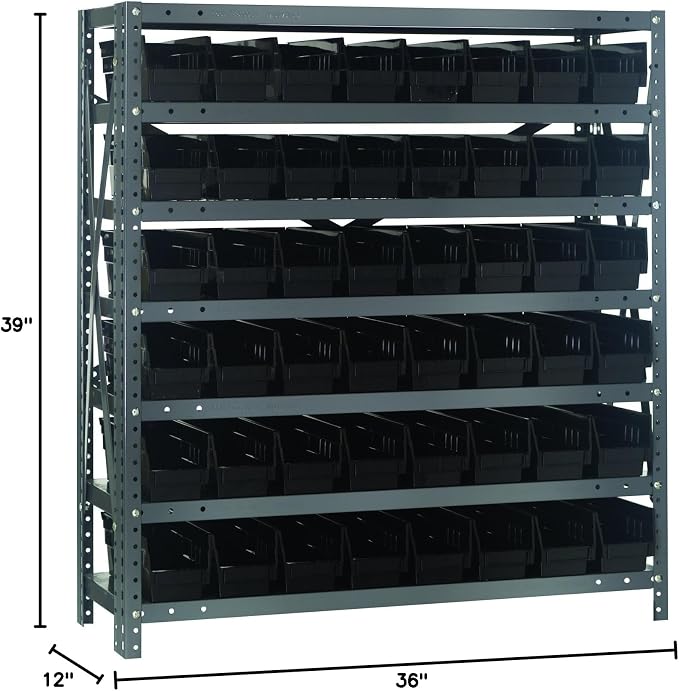 Quantum Storage Systems 1239-101BK Steel Shelving Unit - Image 2
