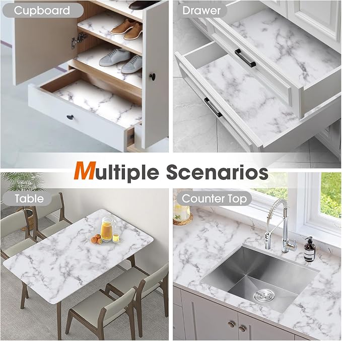 Drawer and Shelf Liner, Non-Slip Kitchen Cabinet Liners Non-Adhesive Thick - Image 9