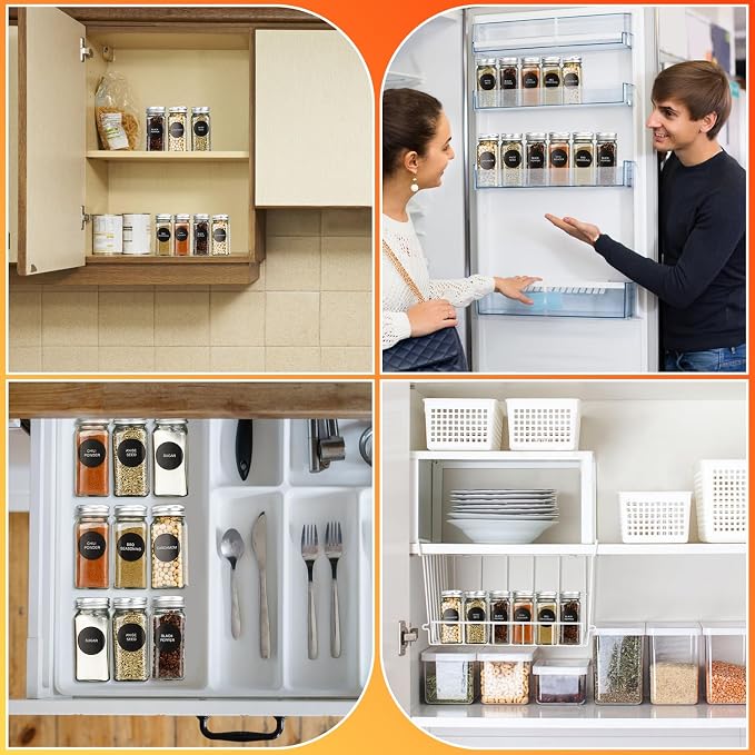 DkOvn 36pcs Glass Spice Jars, 4oz Empty Spice Jars - Image 7