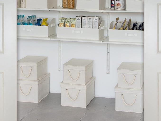 StorageWorks Storage Bins with Lids, Decorative Storage Boxes with Lid and Soft - Image 7