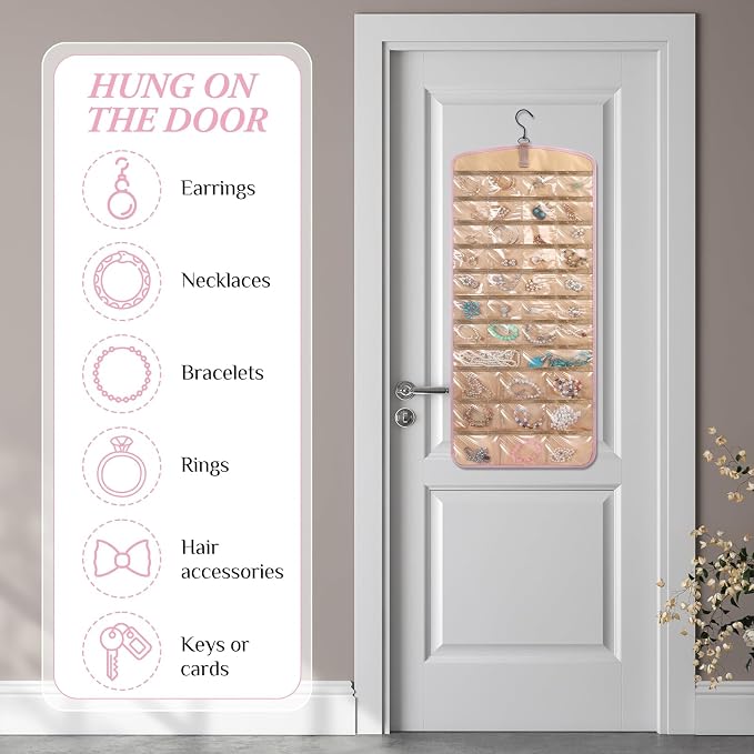 2 Pack Hanging Jewelry Organizer Storage - Image 6