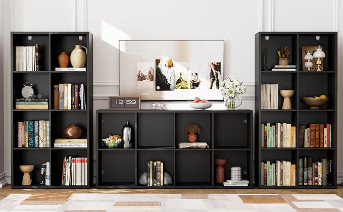 IRONCK Bookshelf, 8-Cube Storage Cube Shelf Organizer, Extra Thick Frame - Image 8