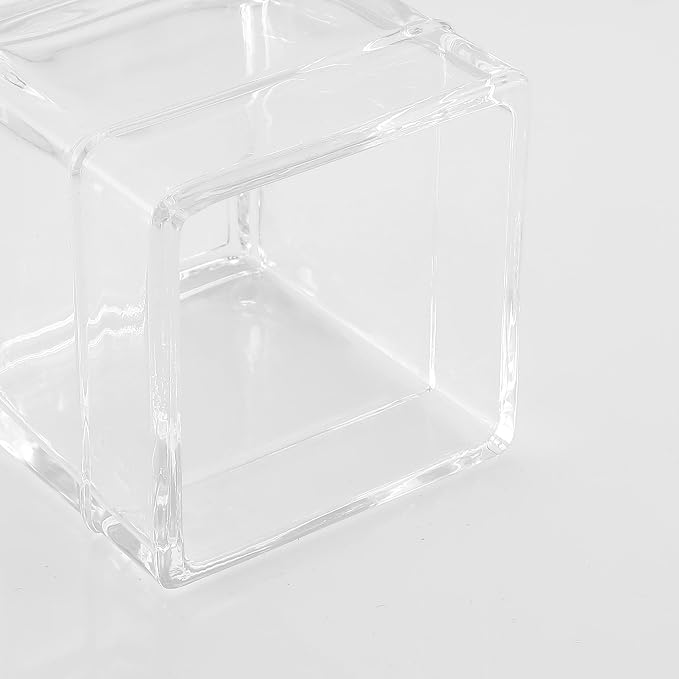 Glass Cotton Jar Holder 2 Pack– Brushed Gold Lid, Elegant Bathroom Storage - Image 8