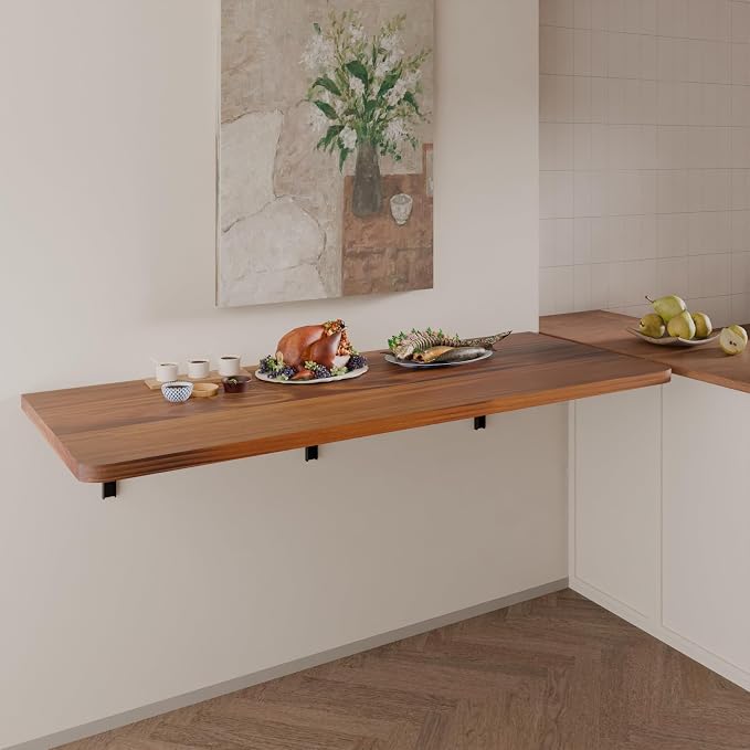 IAE Floating Wall Mounted Folding Table Desk - Image 8