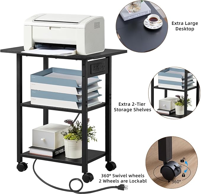 Lerliuo 3-Tier Printer Stand - Image 8
