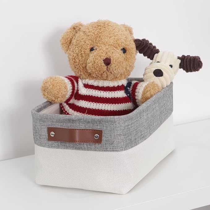 HNZIGE Small Storage Baskets for Organizing Fabric Storage Baskets for Shelves - Image 7