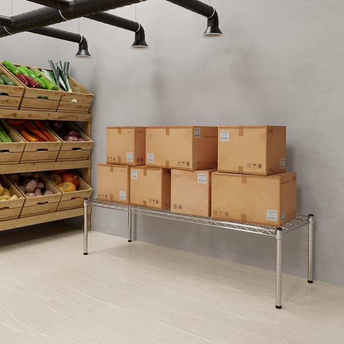 18" Deep x 54" Wide x 14" Height Wire Shelving Kit | 1-Tier | NSF Commercial - Image 8