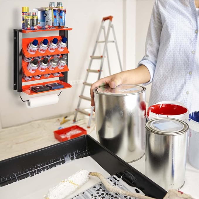 Wallmaster Spray Can Holder, Lube Can Wall Mount Storage Rack Heavy Duty Paint - Image 7