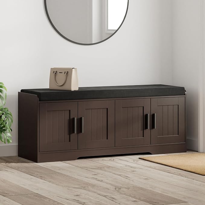 Homleke 2-Tier Storage Bench, Shoe Bench - Image 9